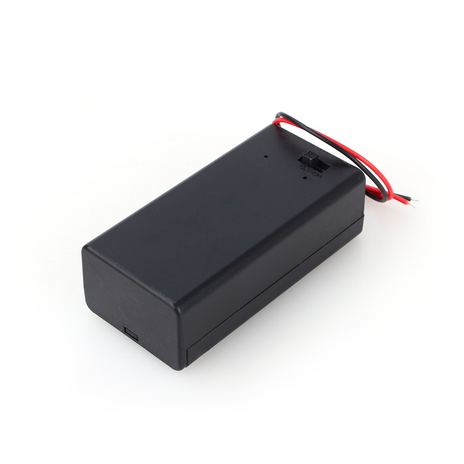 Cable Box Organizer - 9V ボルト PP3 バッテリーホルダーボックス DC ケース、ワイヤーリード付き、オン/オフスイッチカバー、耐久性あり