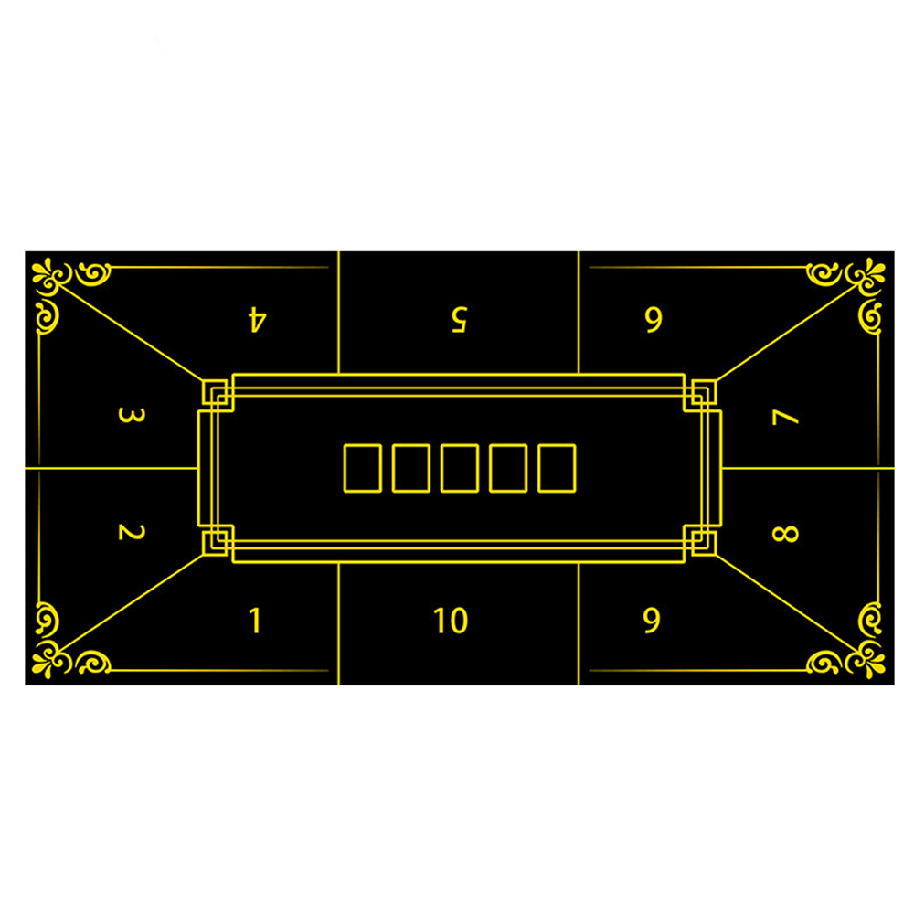 Rubber Mat Desk - 厚手のゴム製ポーカーテーブルクロス カジノ テキサスホールデム テーブルマット ボードゲーム デスクマット