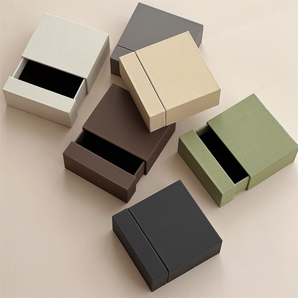 Ring Binder Box - ジュエリー用のクリエイティブな引き出し,ネックレス,指輪,イヤリング,ブレスレット,ディスプレイスタンド,無地,紙のギフトボックス