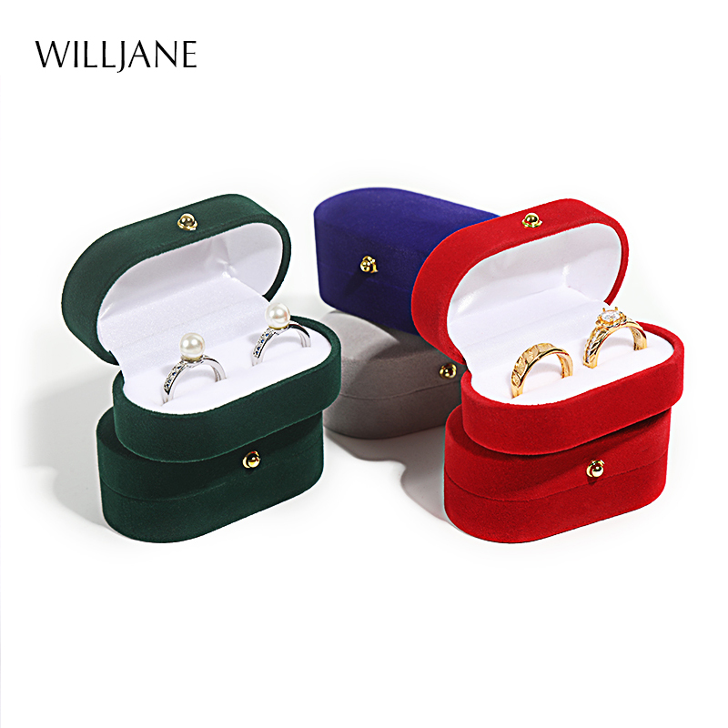 Ring Binder Box - 結婚指輪の形をした収納ボックス,エンゲージメントリングのペア,ダブルリングの収納,バレンタインデーのギフト用
