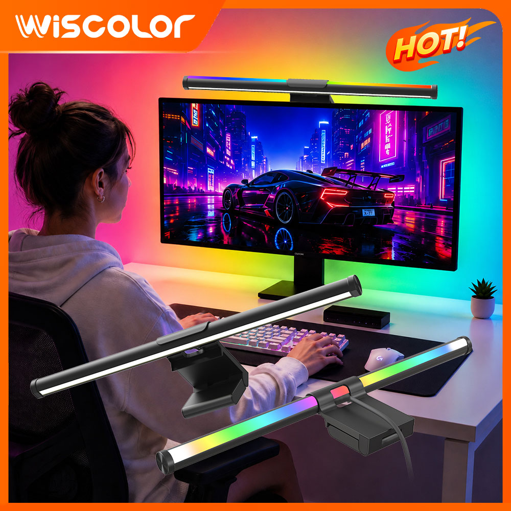 Desk Setup No Monitor - Wi-Fiライトバー モニターライトバー ランプ スクリーンセットアップ RGB アプリ