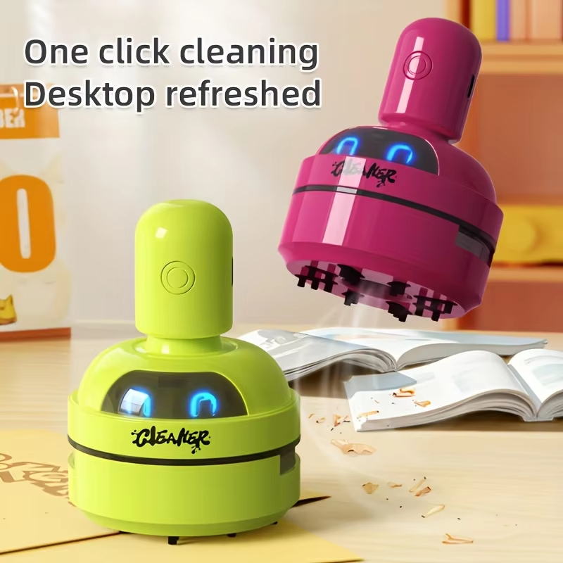 Desk Setup Clean - ミニデスクトップ掃除機ポータブル USB 充電式 3 スピードハンドヘルドコンピュータ集塵機ホームオフィスキーボードクリーニング用