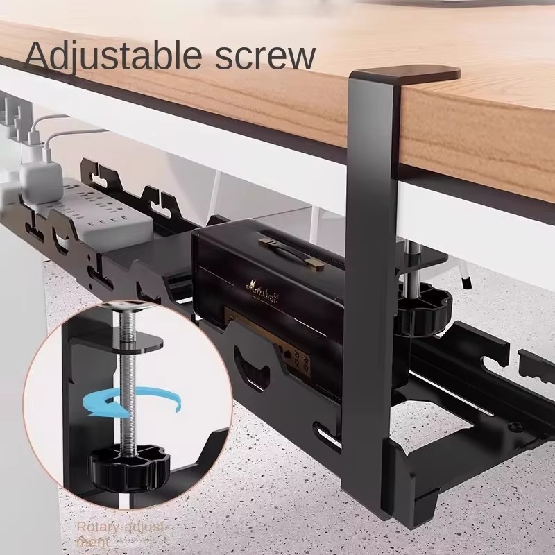 机下用金属製トレイ、ケーブル管理と収納用、家庭やオフィスでの - Desk Setup Living Room のレビューと価格