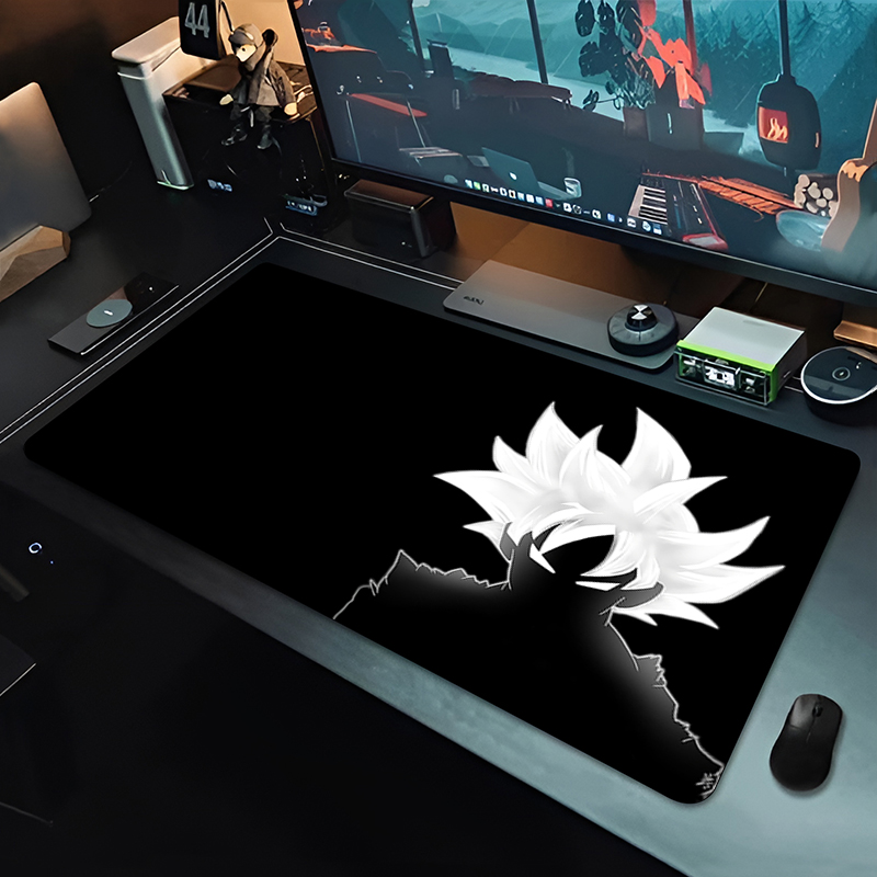 DBZ ブラックアニメマウスパッドドラゴンボール大型 PC  - Desk Setup Black のレビューと価格