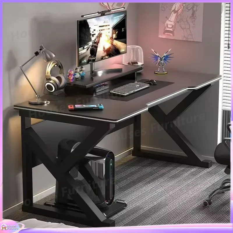 カフェメタルゲーミングデスクブラックMDFコンピューターテー - Desk Setup Gaming Pc のレビューと価格