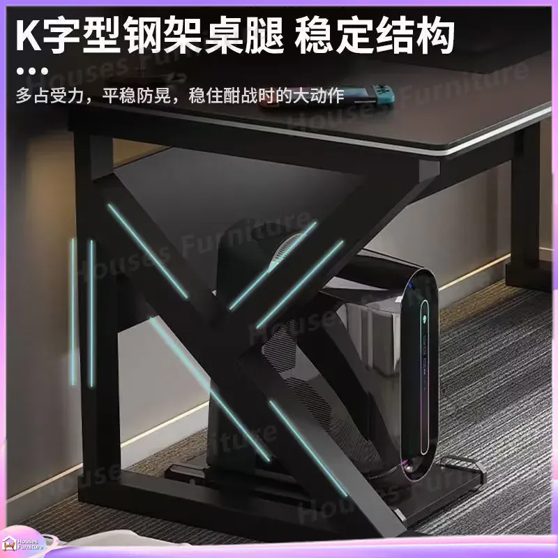 カフェメタルゲーミングデスクブラックMDFコンピューターテー - Desk Setup Gaming Pc のレビューと価格