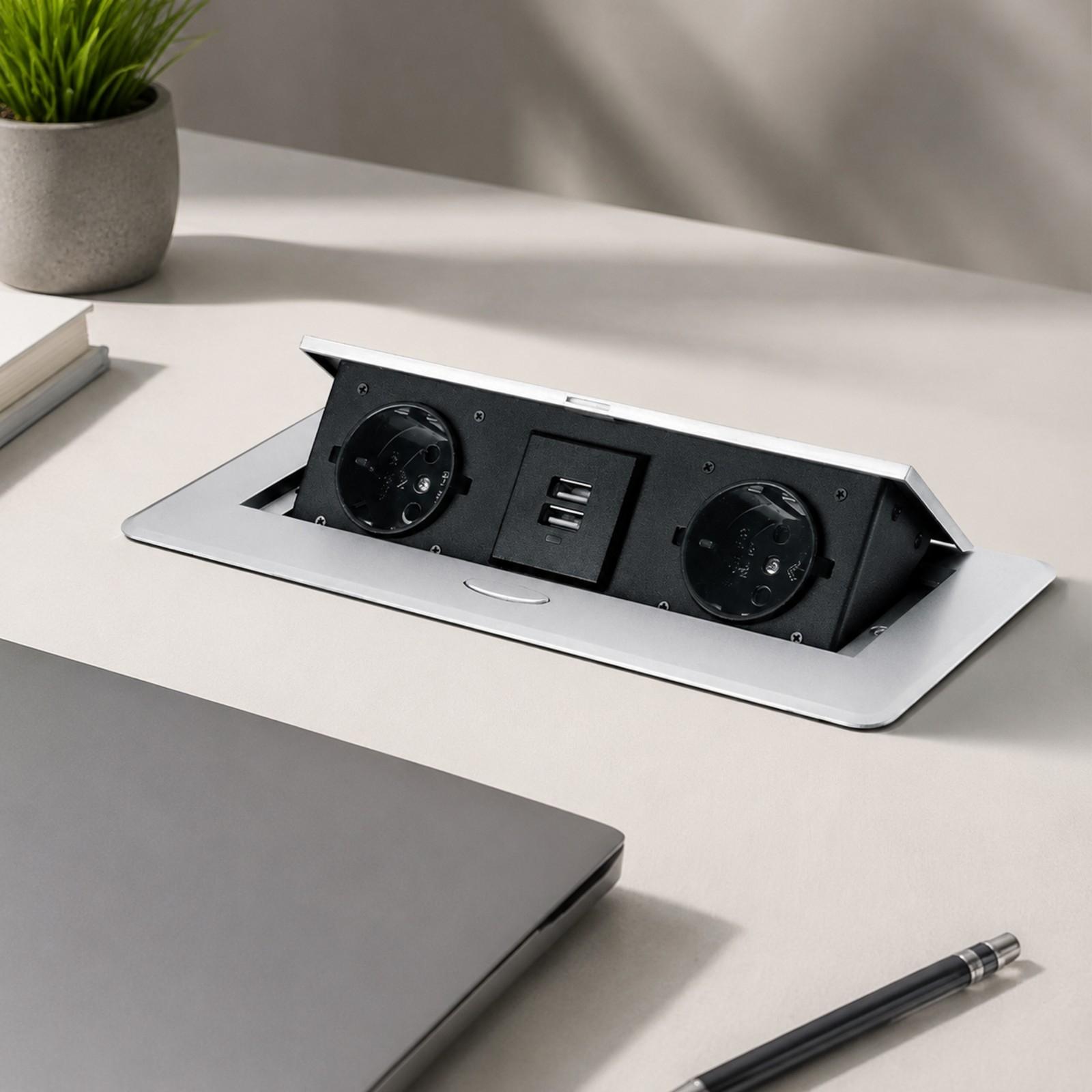 クイックセットアップデスクトップ電源コンセント、CE認証取得 - Desk Setup Hub のレビューと価格