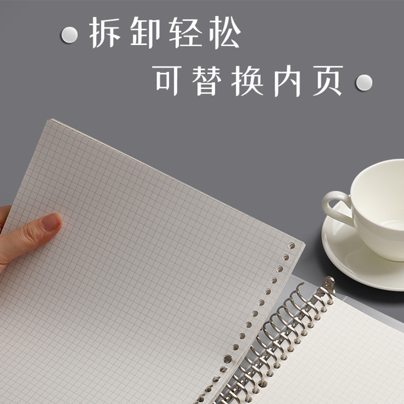 A4メタルクリップルーズリーフブックB5ノートブック分割可能 - Ring Binder Box のレビューと価格