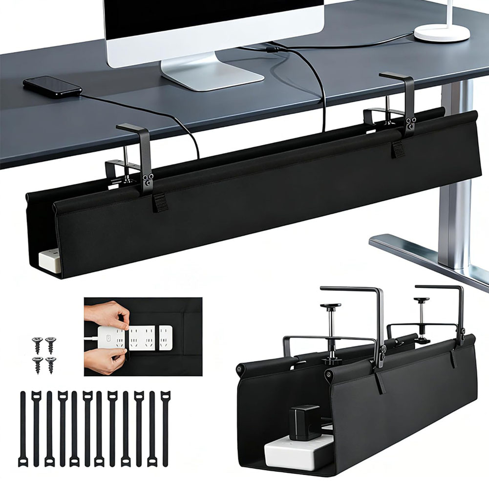 デスク下用ケーブルオーガナイザートレイ、スタンディングデスク - Desk Setup Layout のレビューと価格