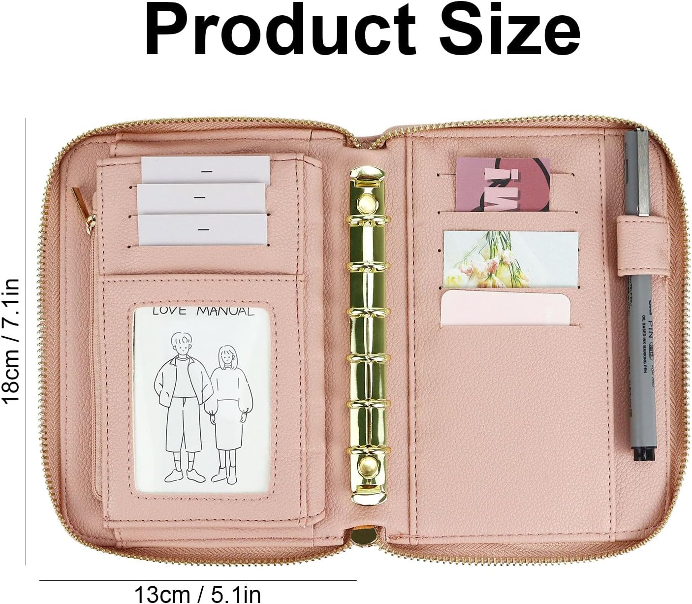 A7レザー家計簿バインダー現金封筒システム財布予算プランナー - Ring Binder Box のレビューと価格