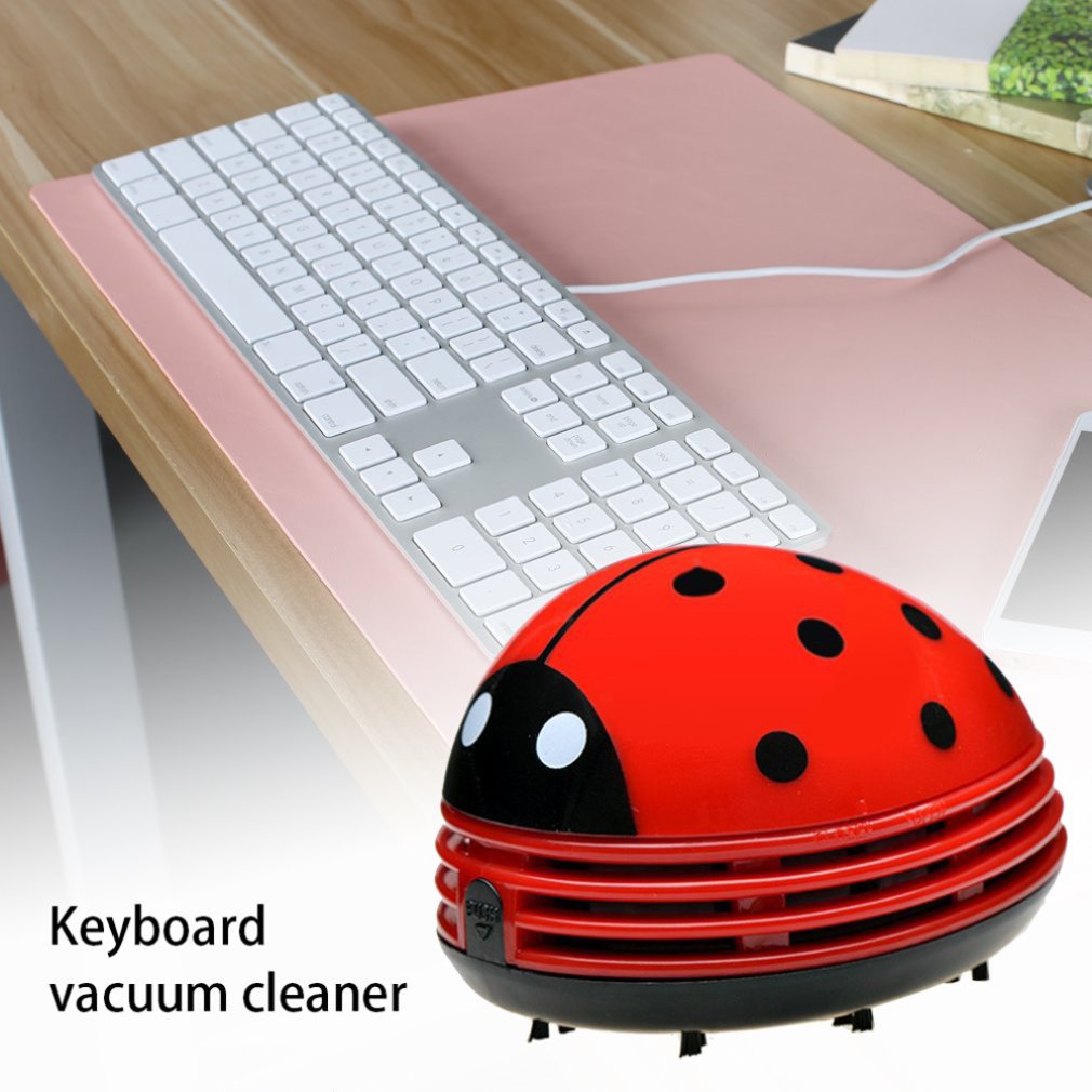 かわいいてんとう虫デスクトップ掃除機集塵機ホームオフィステー - Desk Setup Clean のレビューと価格
