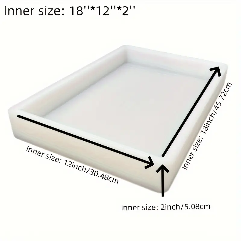 18*12*2インチの大型シリコンモールド、リバーテーブル、 - Desk Setup Clean のレビューと価格