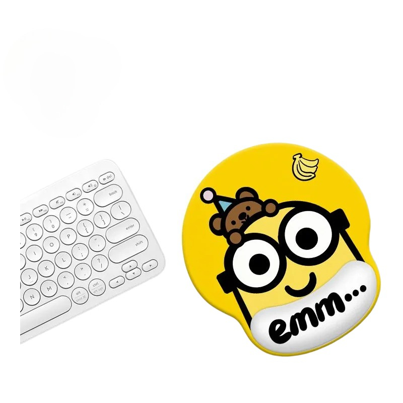 ミニオンズ漫画かわいいリストバンド付きマウスパッド カワイイ - Rubber Mat Desk のレビューと価格
