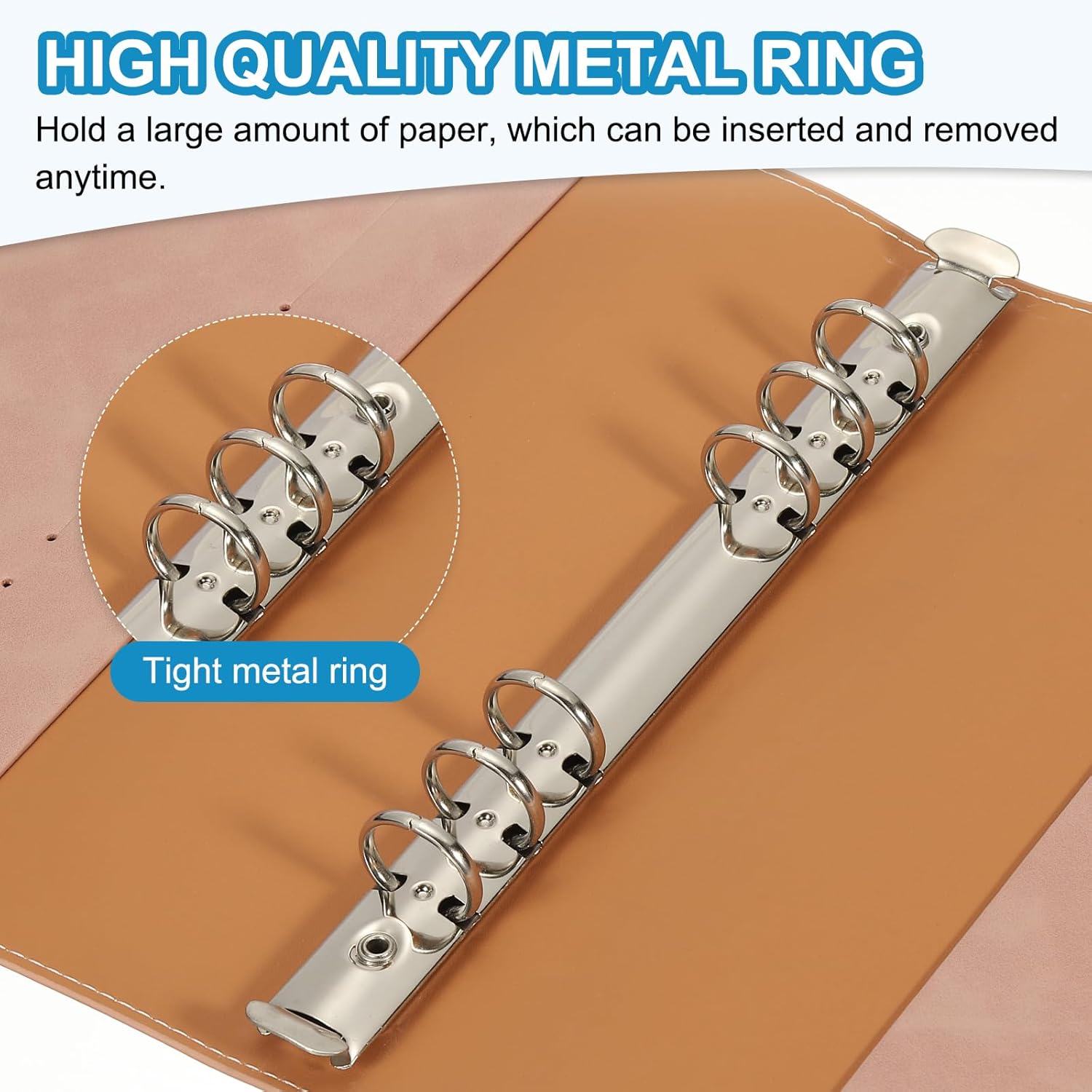 A5 ソフトPUレザーノートバインダー、詰め替え可能な6穴リ - Ring Binder Box のレビューと価格