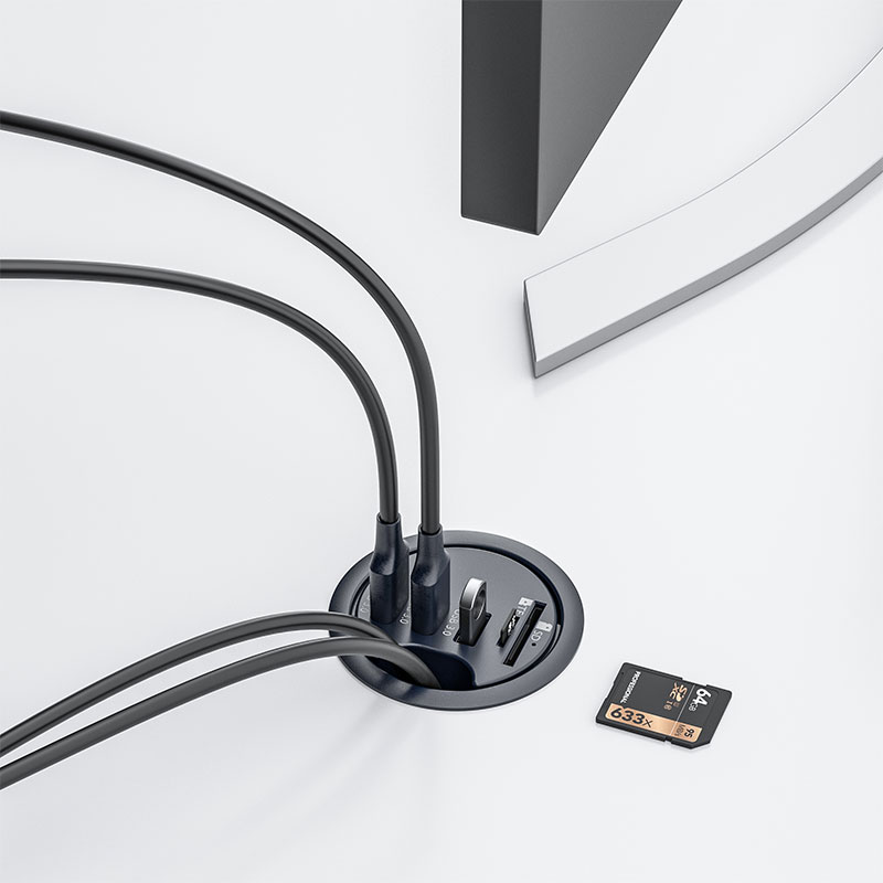 USB ハブ 3.0 マウントデスクドッキングステーションマ - Desk Setup Hub のレビューと価格