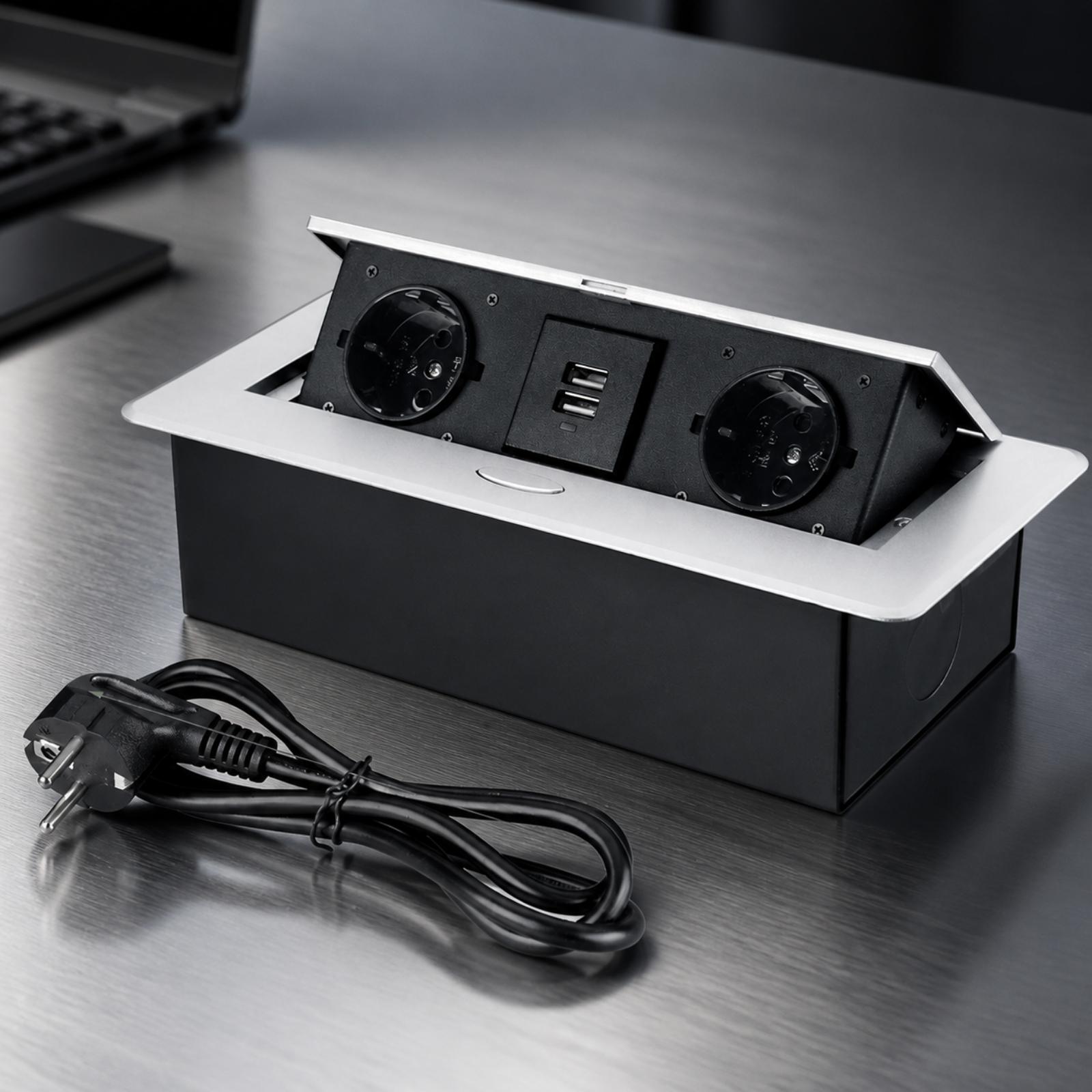 クイックセットアップデスクトップ電源コンセント、CE認証取得 - Desk Setup Hub のレビューと価格