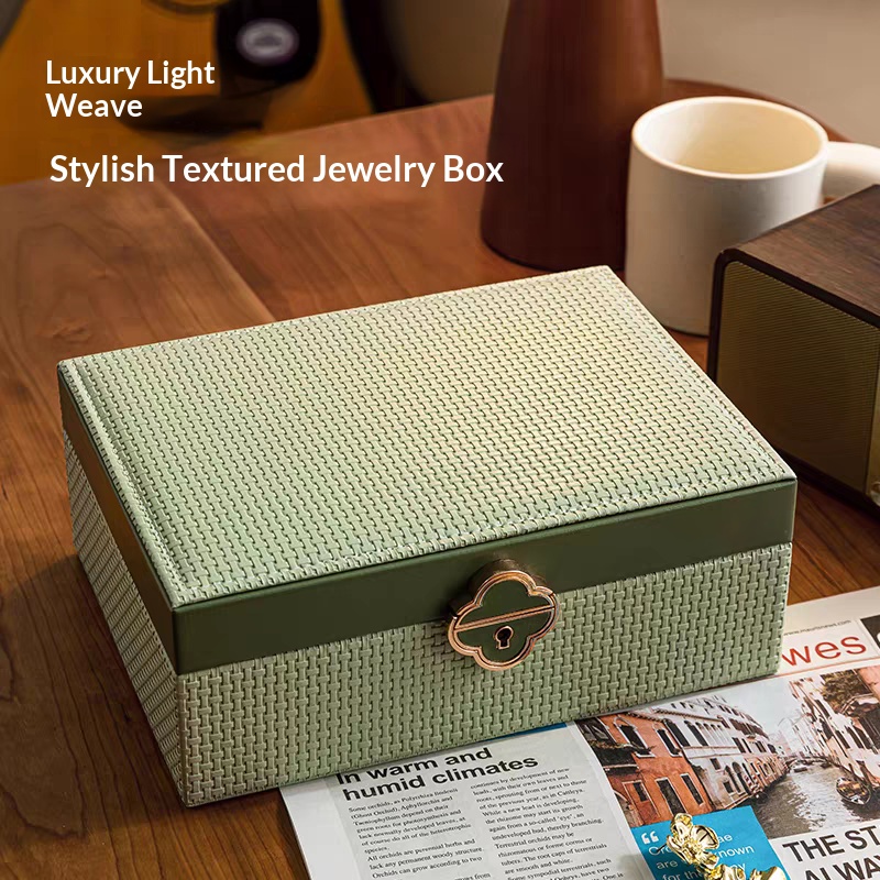 大容量で上品なデザインの二層式ロック付きジュエリーボックス（ - Ring Binder Box のレビューと価格