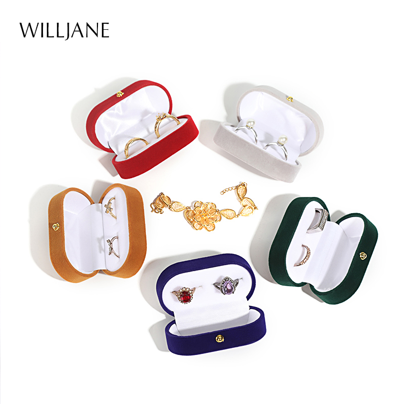 結婚指輪の形をした収納ボックス,エンゲージメントリングのペア - Ring Binder Box のレビューと価格