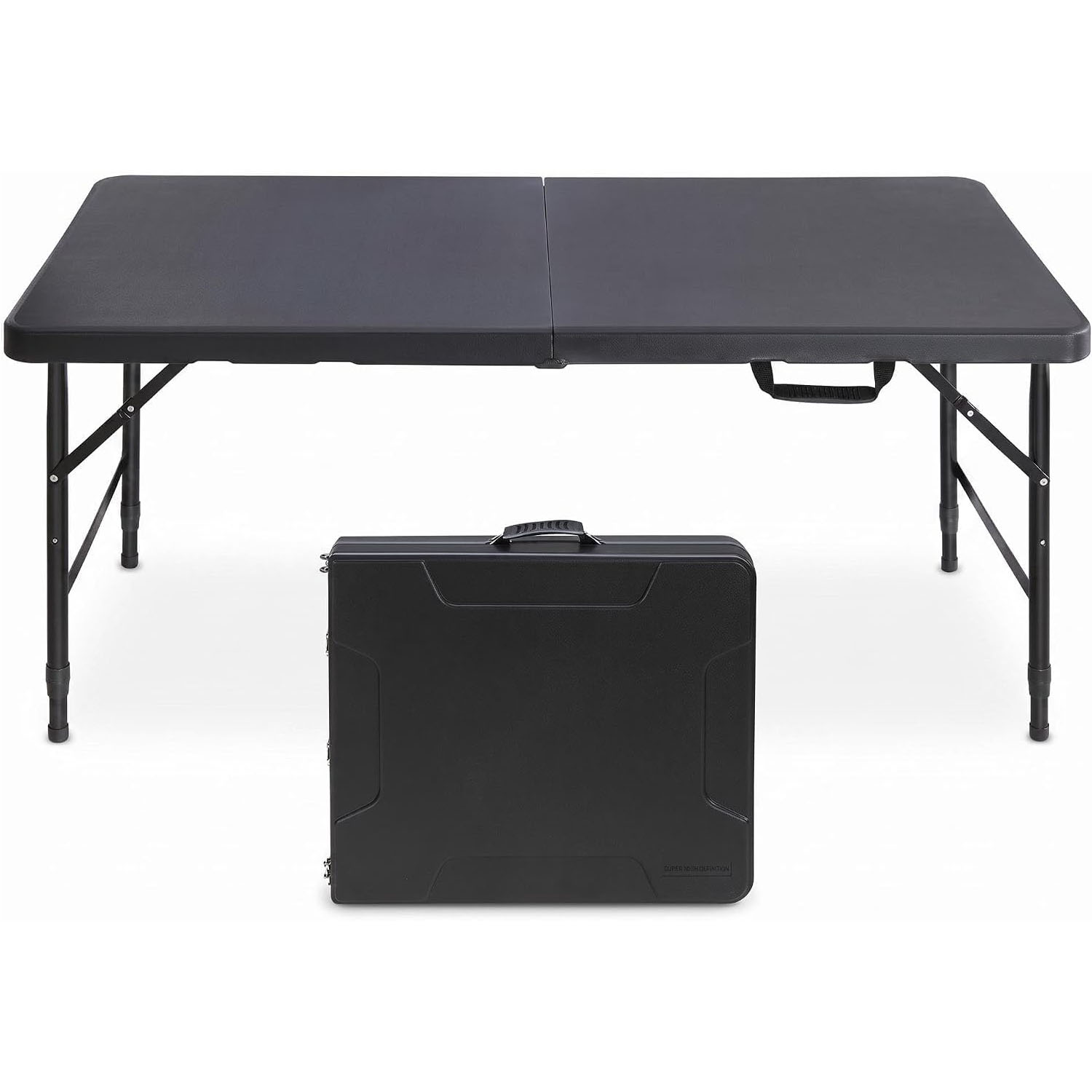 折りたたみ式テーブル 4フィート 高さ調節可能 ヘビーデュー - Desk Setup Clean のレビューと価格