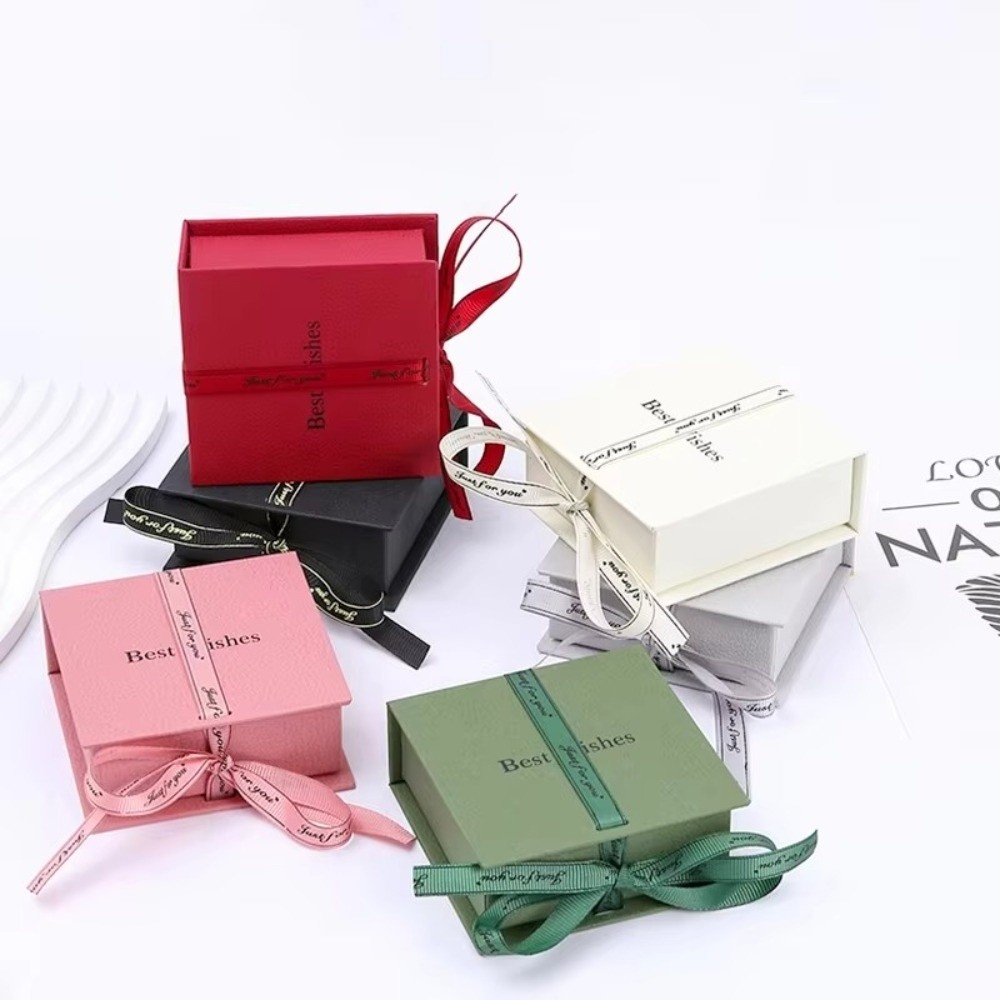 ポータブルペーパーリボン付きジュエリーボックス エレガントな - Ring Binder Box のレビューと価格