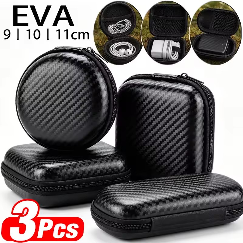 EVAハードシェル防水ケーブル充電器オーガナイザーバッグケー - Cable Box Organizer のレビューと価格
