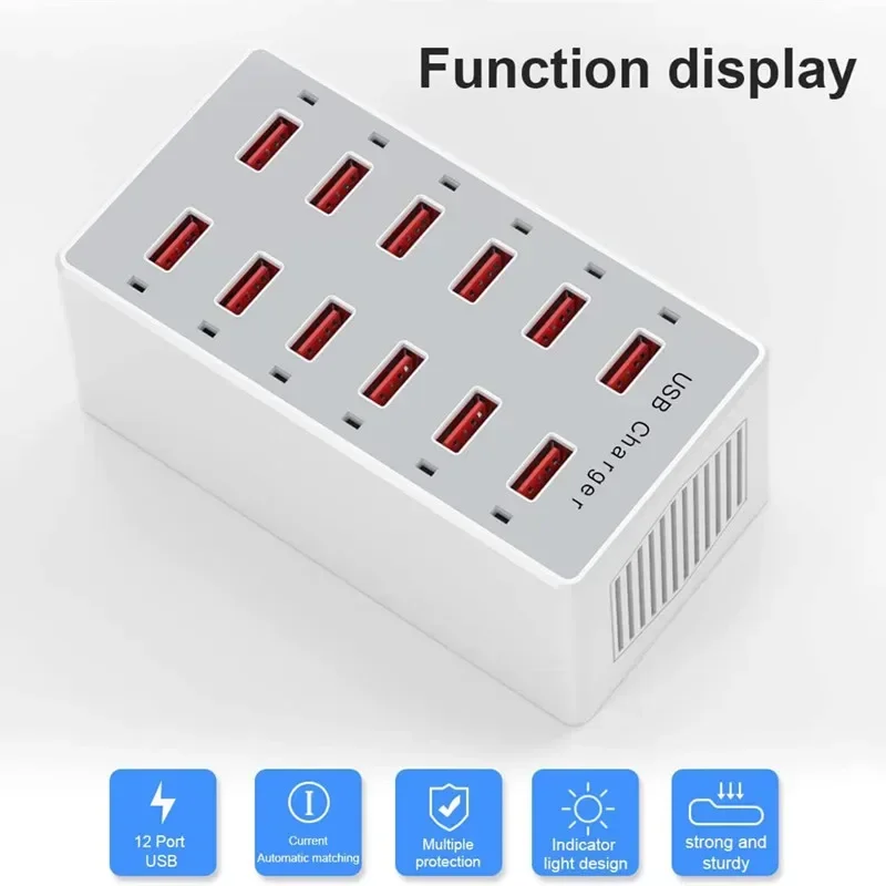 USB充電ステーション,複数のデバイス用の壁充電器,負荷,ハ - Desk Setup Hub のレビューと価格