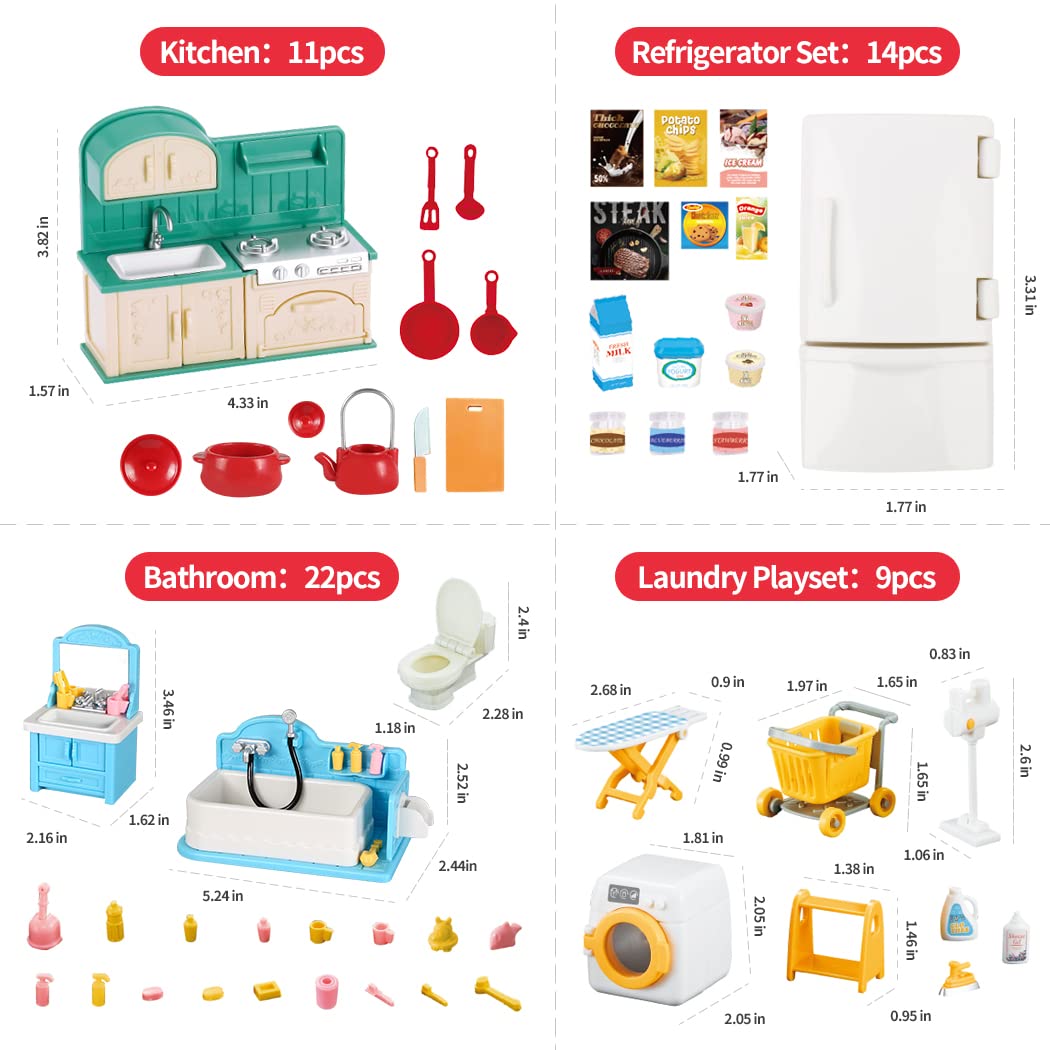 ドールハウス 1:12 ミニチュア家具キッチンおもちゃダイニ - Desk Setup Girl のレビューと価格