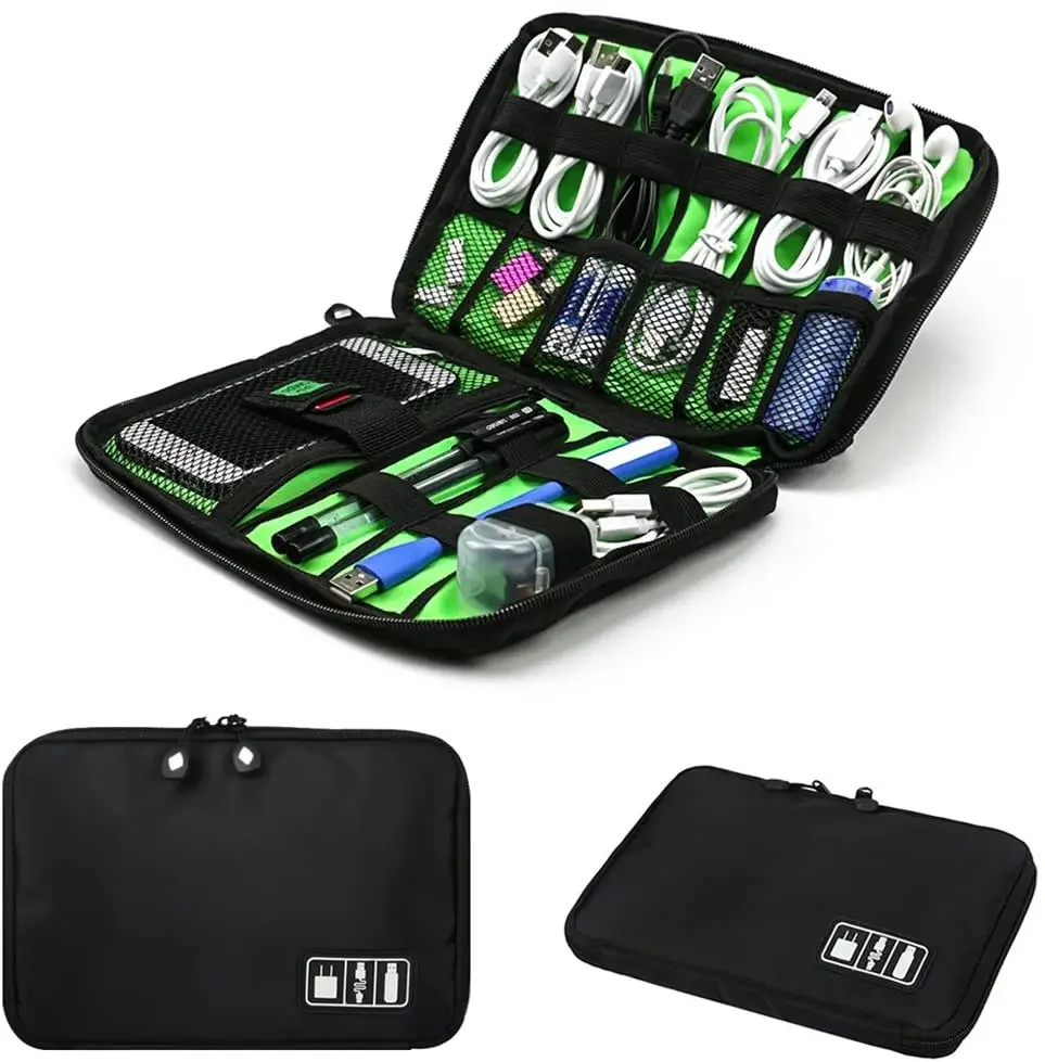 ケーブルオーガナイザー収納バッグシステムキットケース USB - Cable Box Organizer のレビューと価格