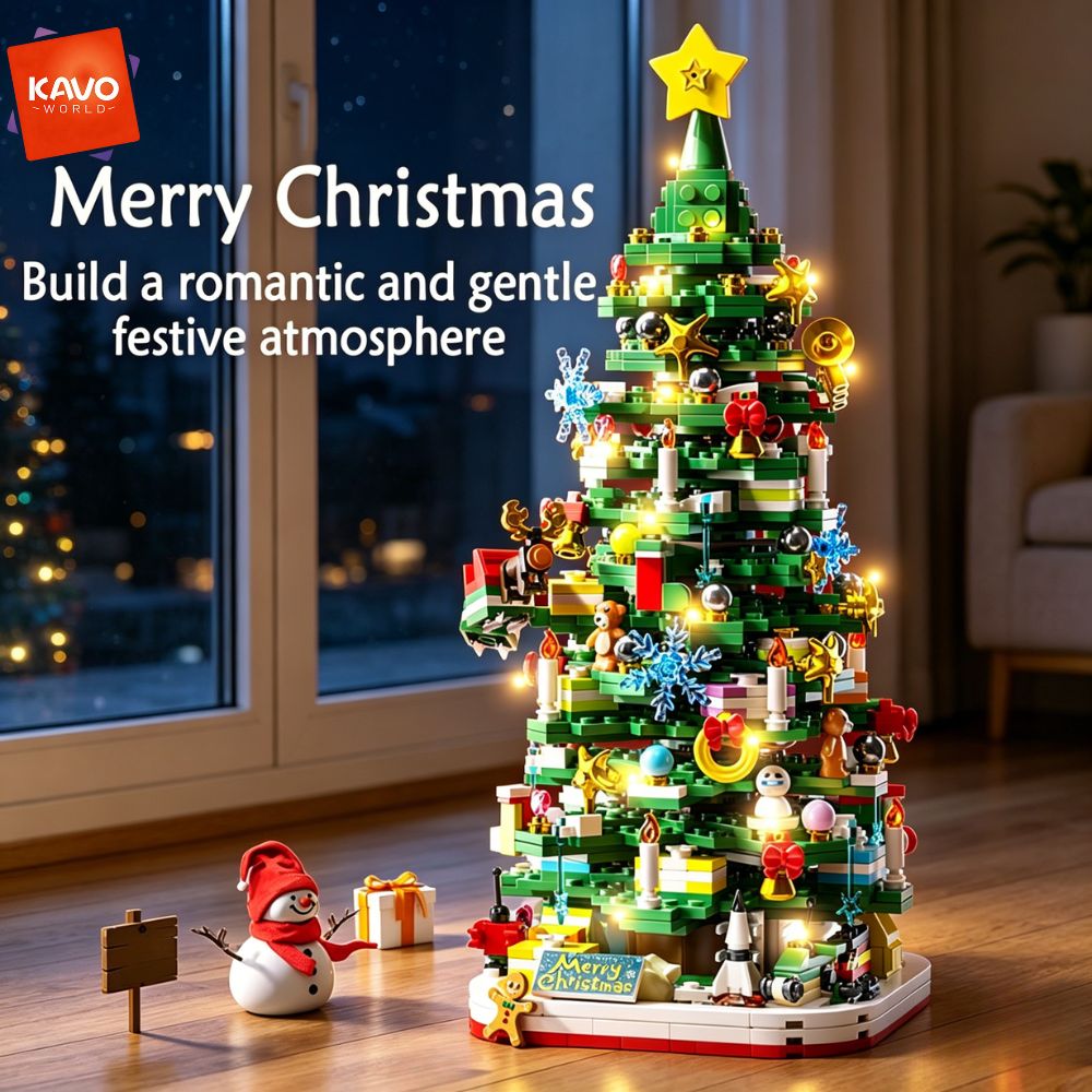KAVOWORLD 1024ピース クリスマスツリー 組み立 - Desk Setup Options のレビューと価格