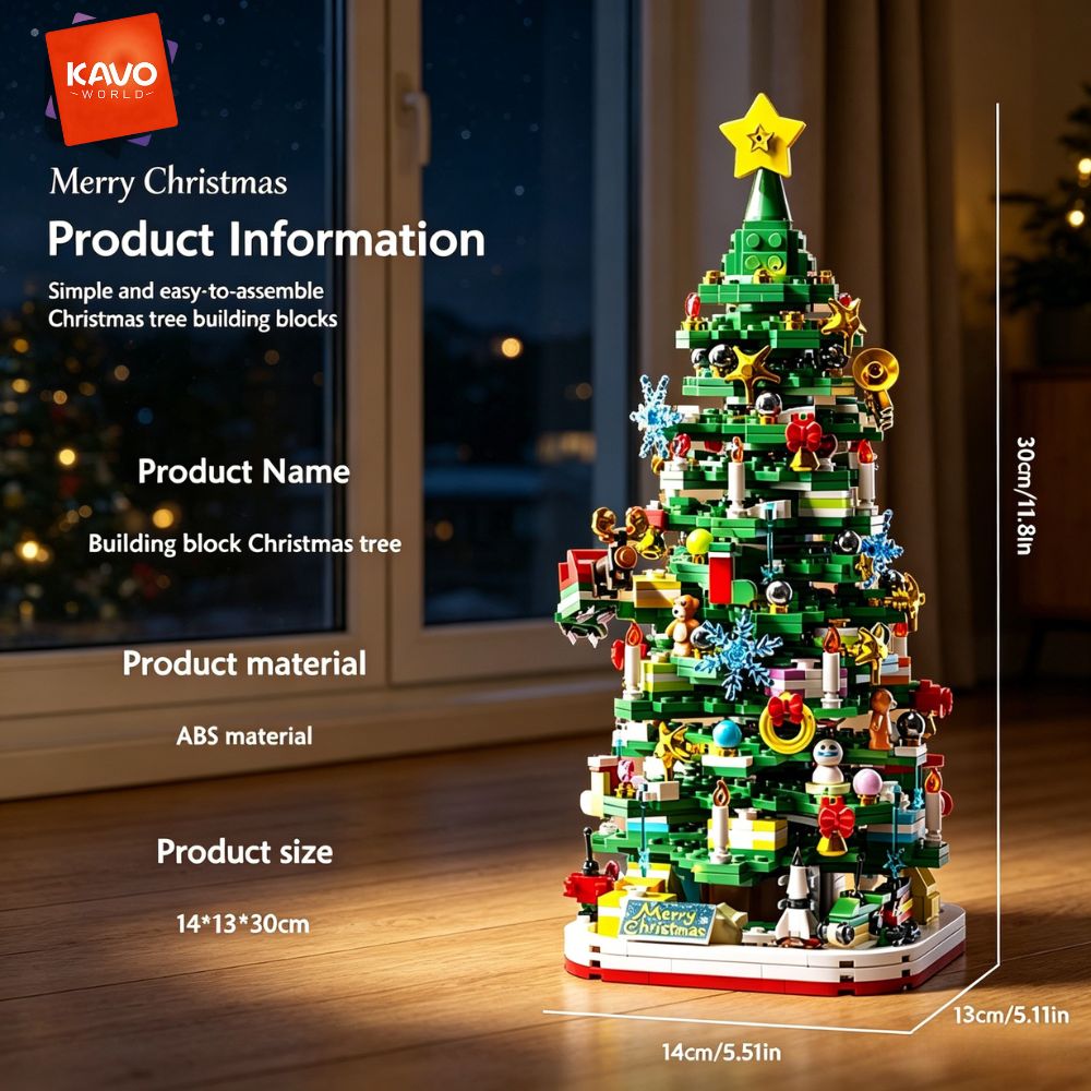 KAVOWORLD 1024ピース クリスマスツリー 組み立 - Desk Setup Options のレビューと価格