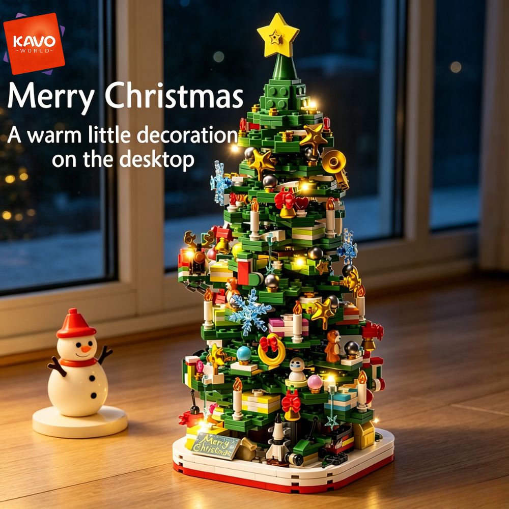 KAVOWORLD 1024ピース クリスマスツリー 組み立 - Desk Setup Options のレビューと価格
